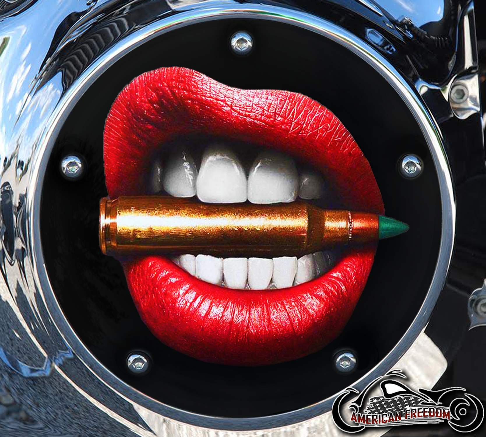 Custom Derby Cover - Bullet Lips